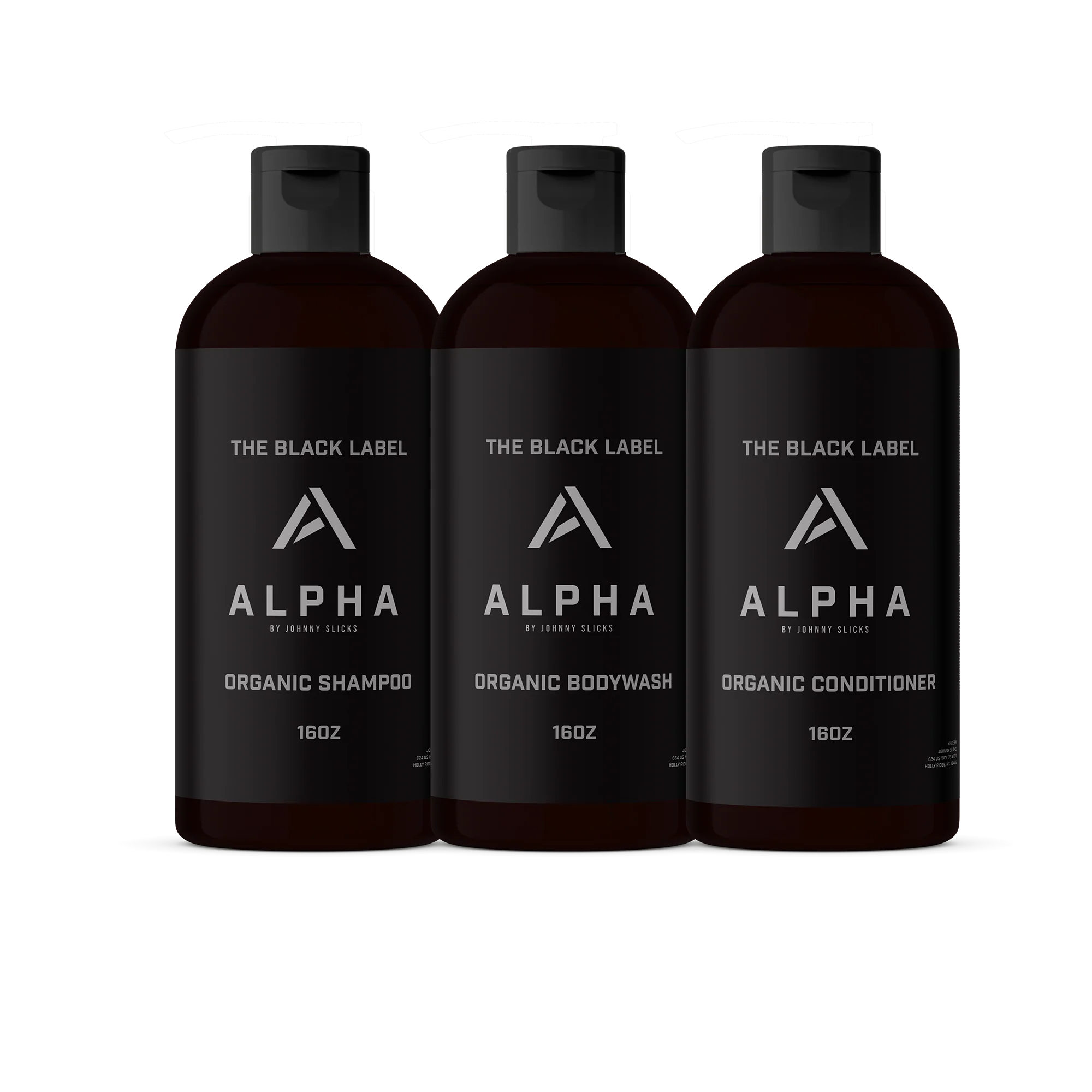 Black Label Shower Set